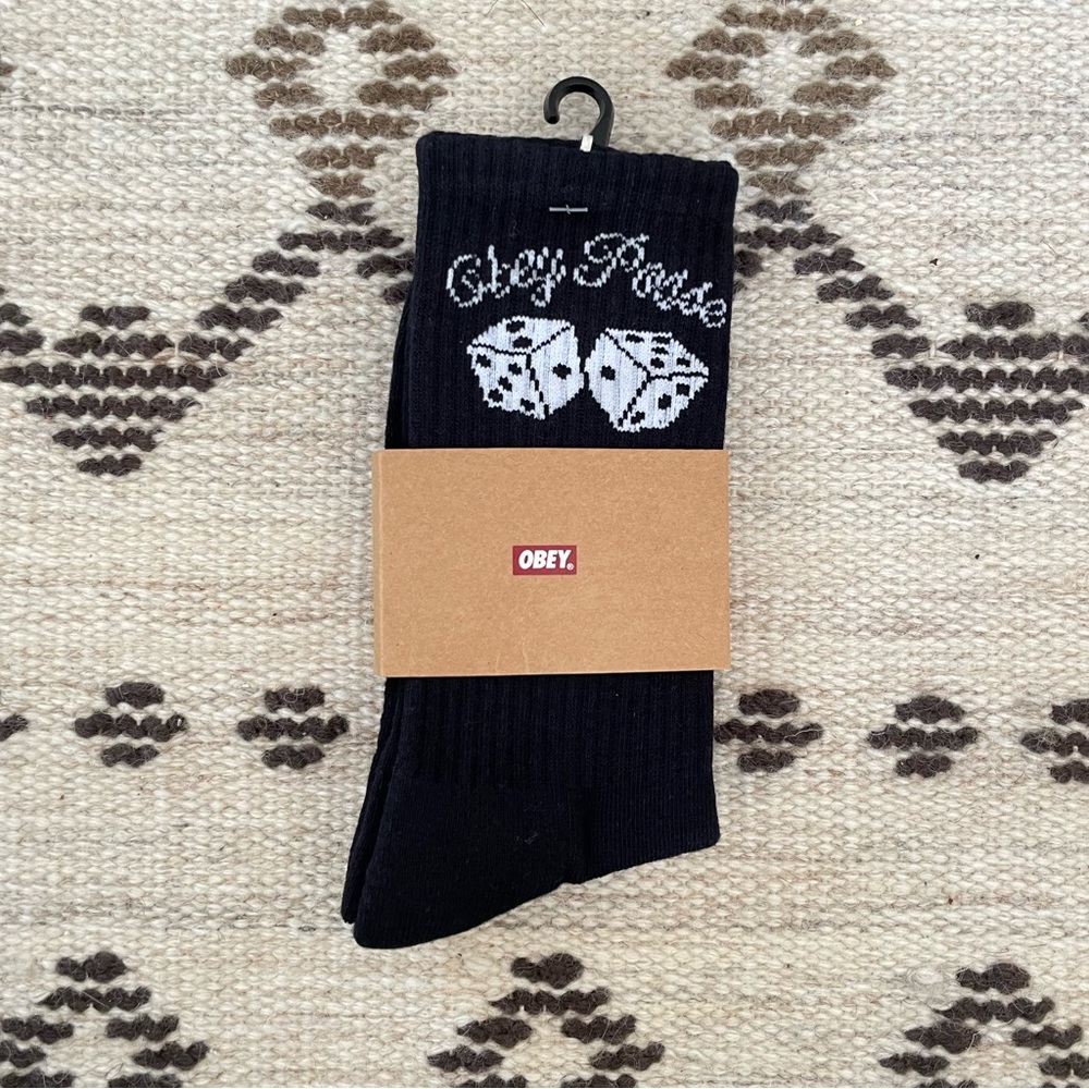 OBEY Shake’m Up Dice Socks - RARE